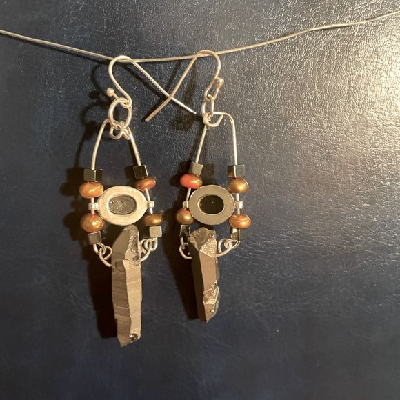 Boho dangle earrings - Picture 4 of 4